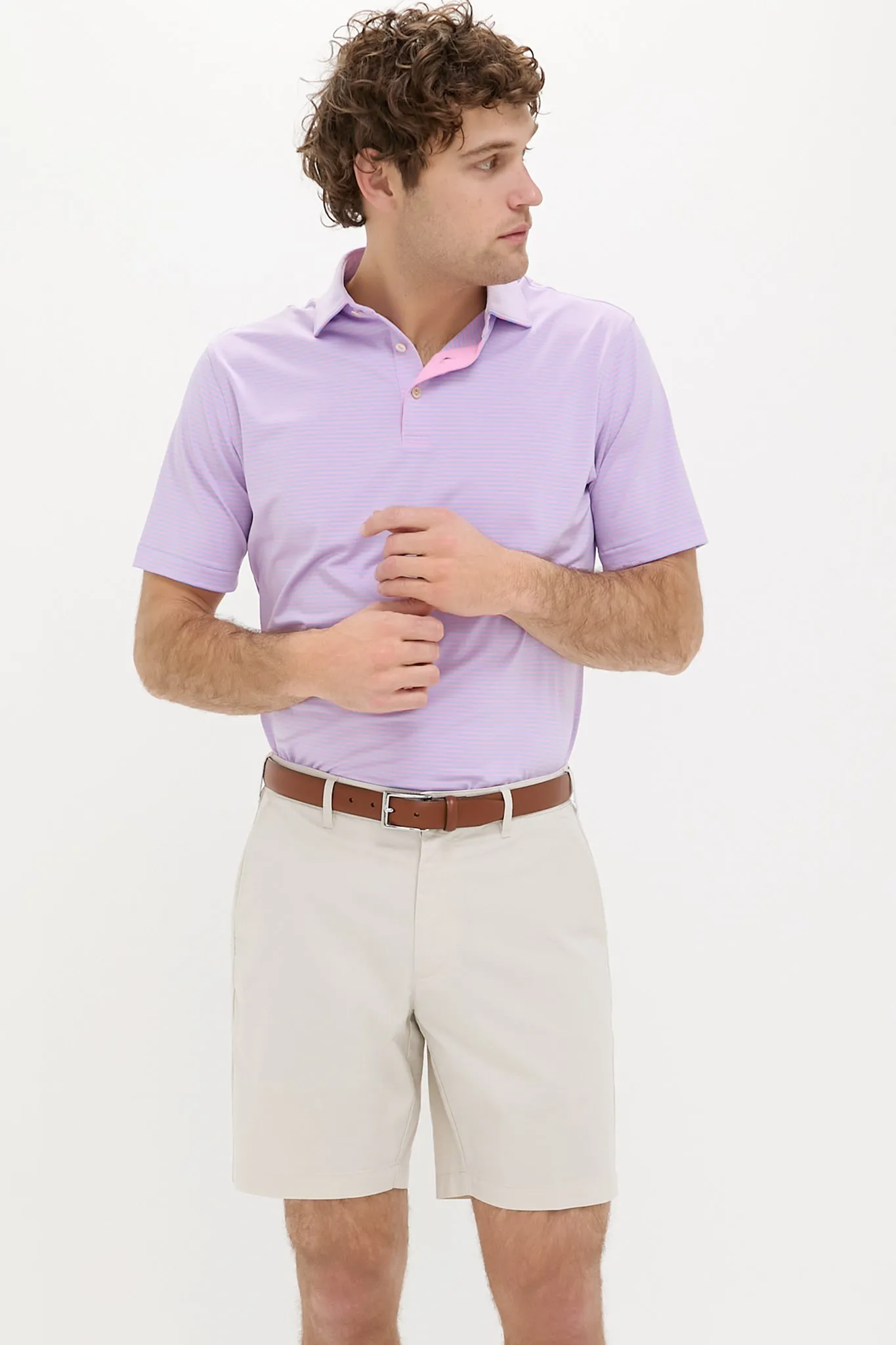 Pink Vale Hales Performance Jersey Polo