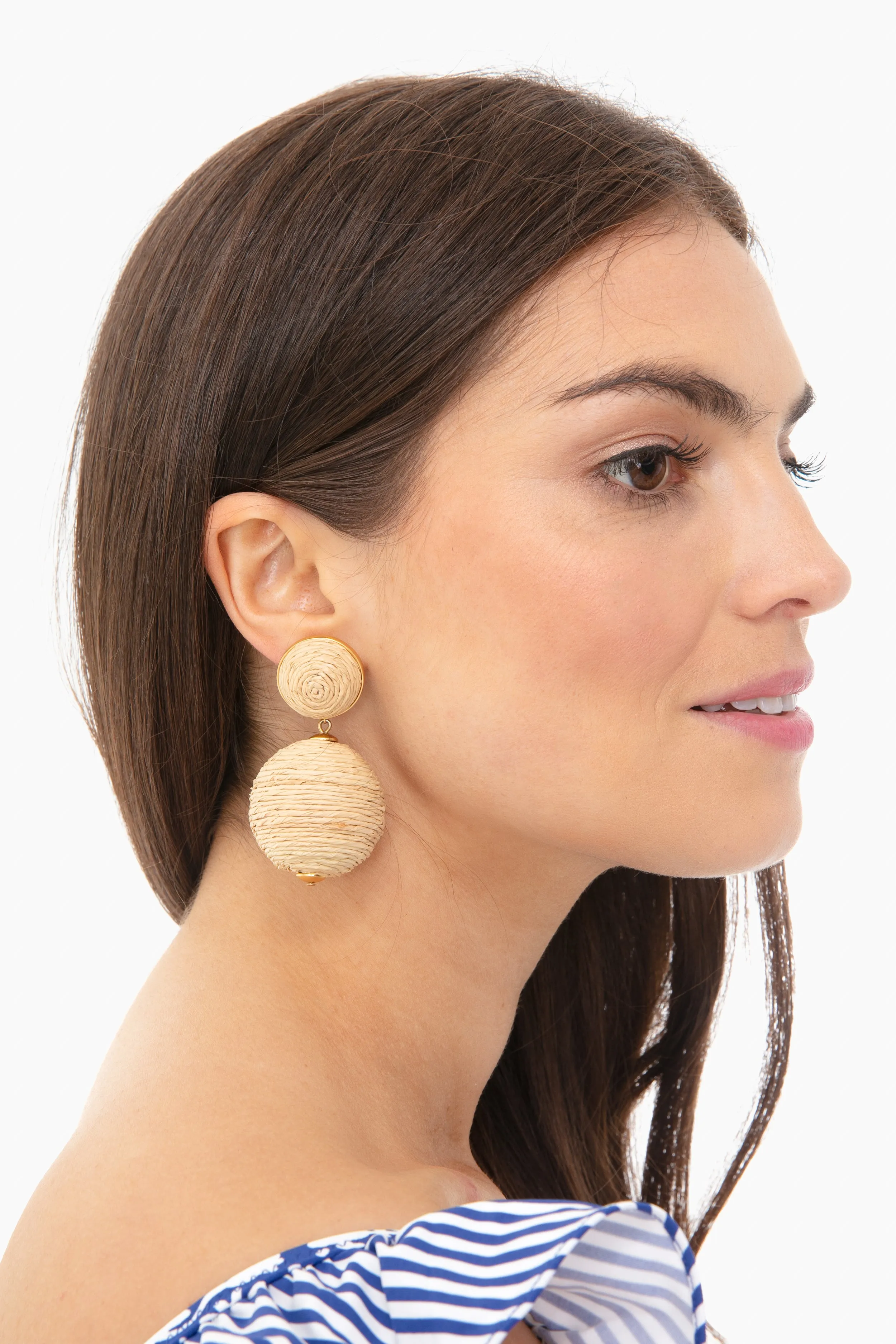 Raffia Lantern Earrings