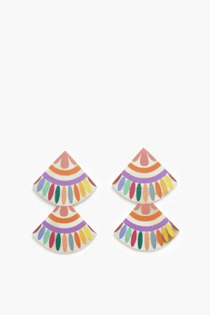 Rainbow Double Tile Earrings
