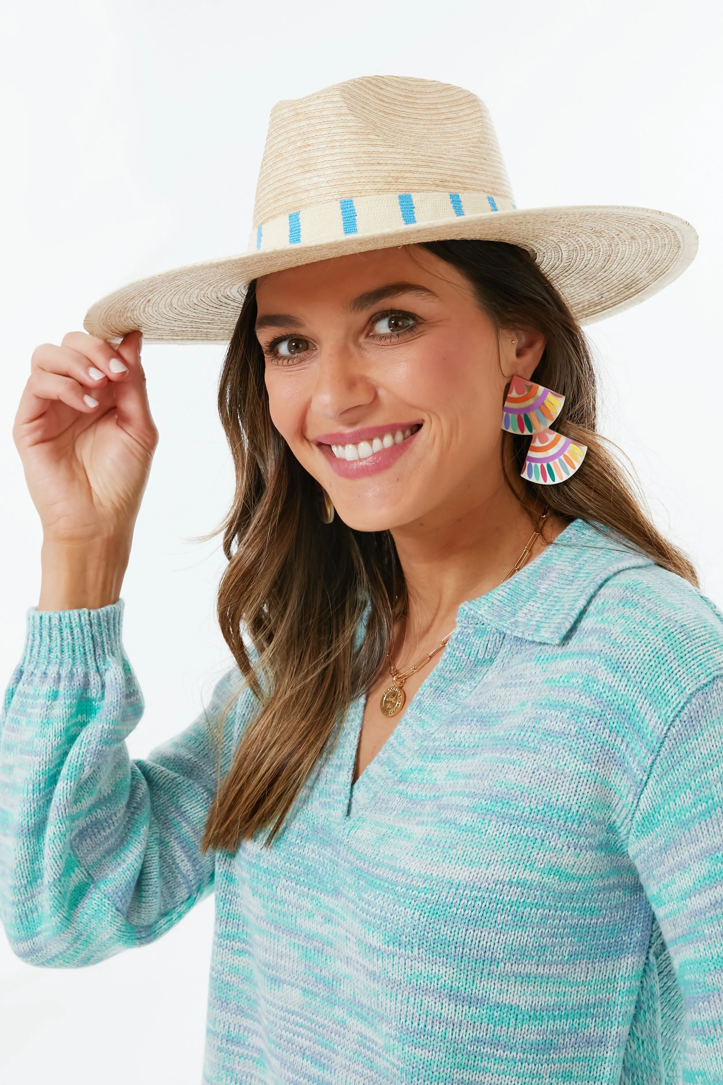 Rainbow Double Tile Earrings