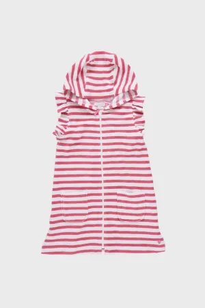 Rapture Rose Stripe Terry Coverup