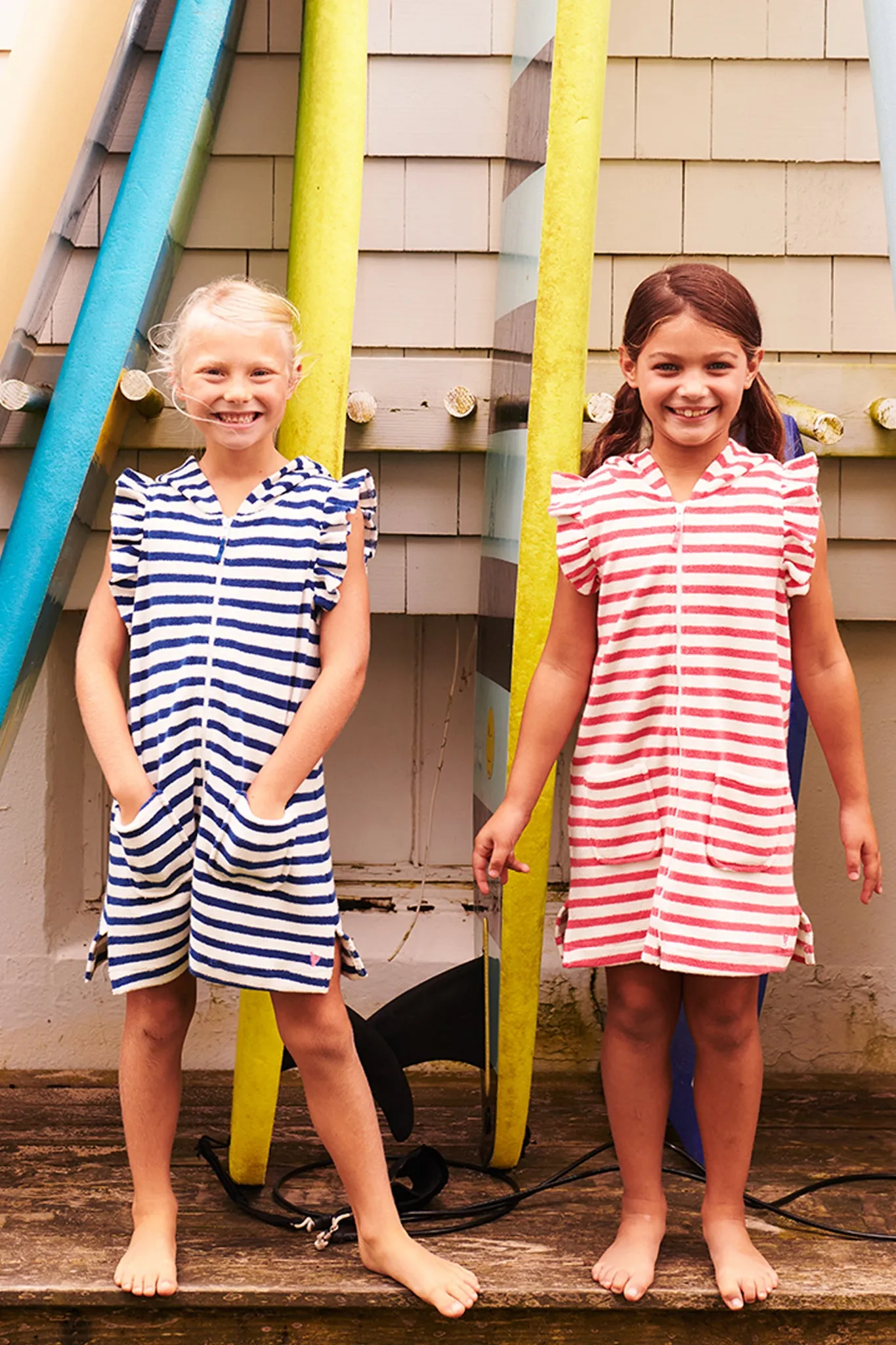 Rapture Rose Stripe Terry Coverup
