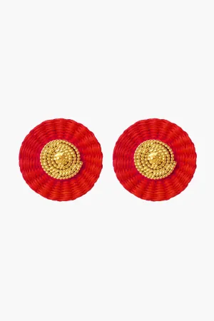 Red Iraca Studs