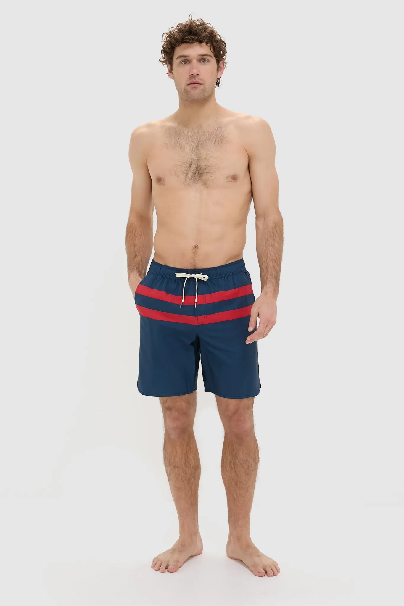 Red Stripe Anchor Trunks