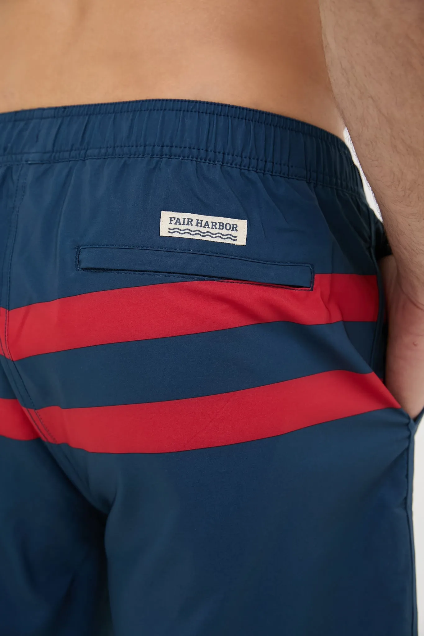 Red Stripe Anchor Trunks