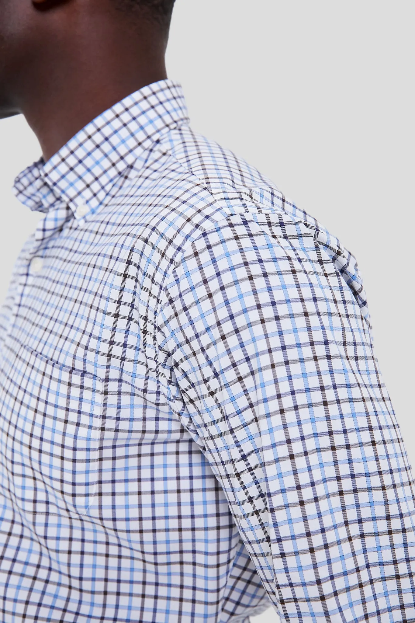 Regatta Blue Calgary Crown Cotton-Stretch Sport Shirt