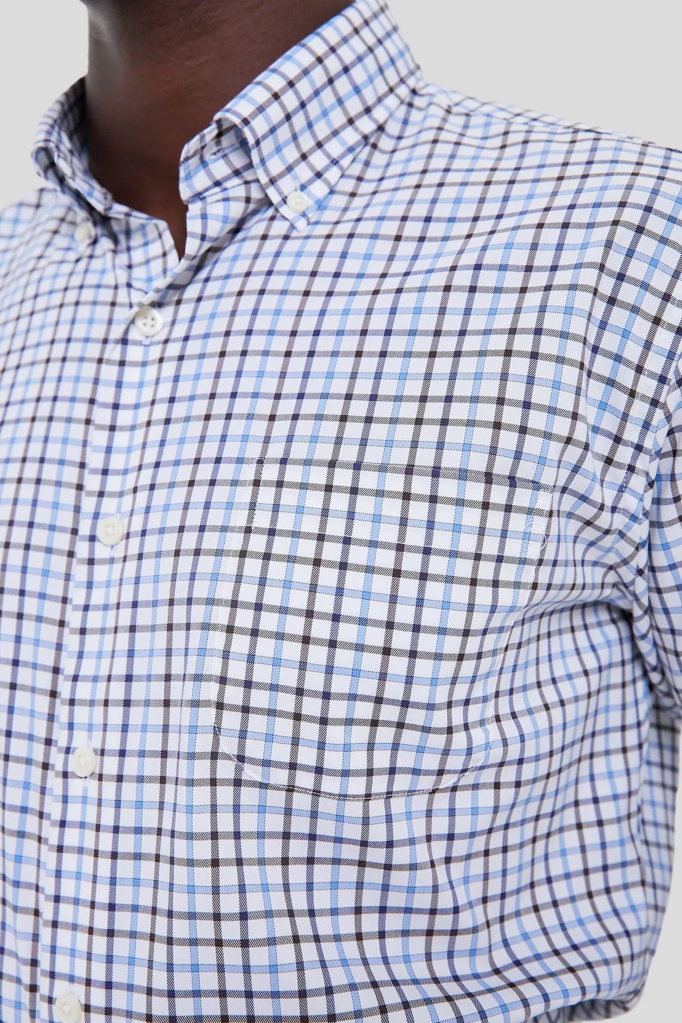 Regatta Blue Calgary Crown Cotton-Stretch Sport Shirt