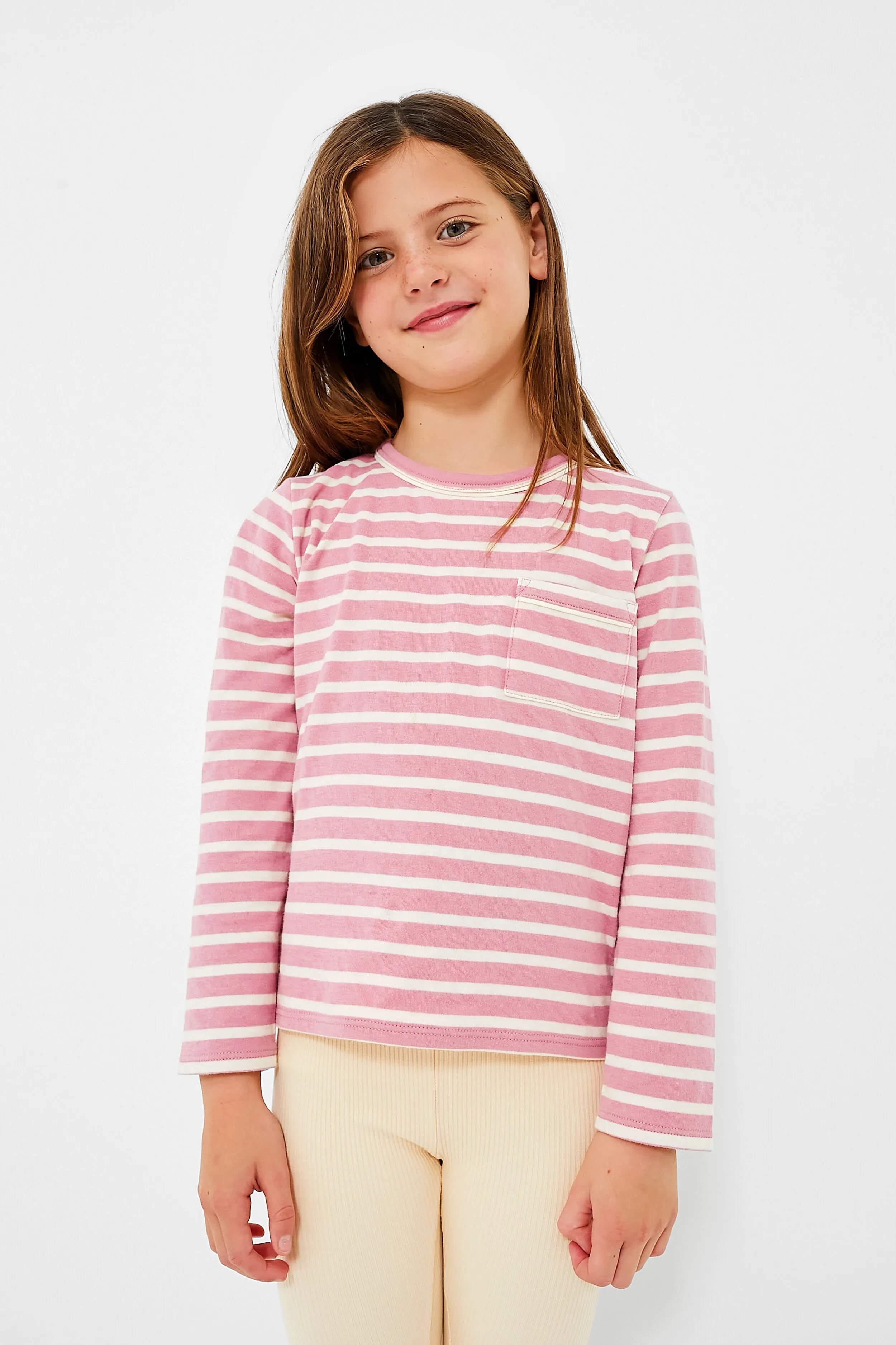 Rose Stripe Edward Long Sleeve Tee