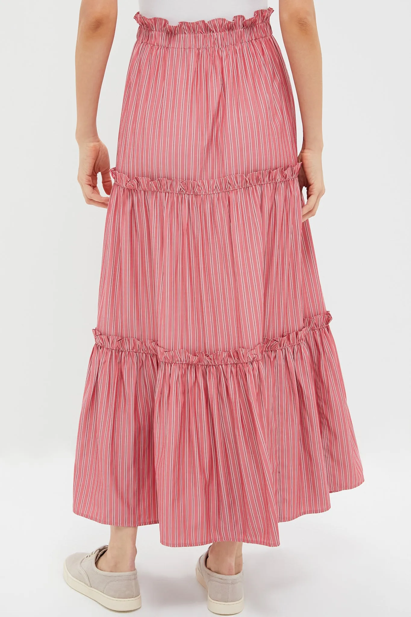 Ruby Red Stripe Prado Skirt