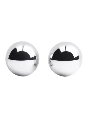 Salon' Silver-Colored Earrings With Snap Closure