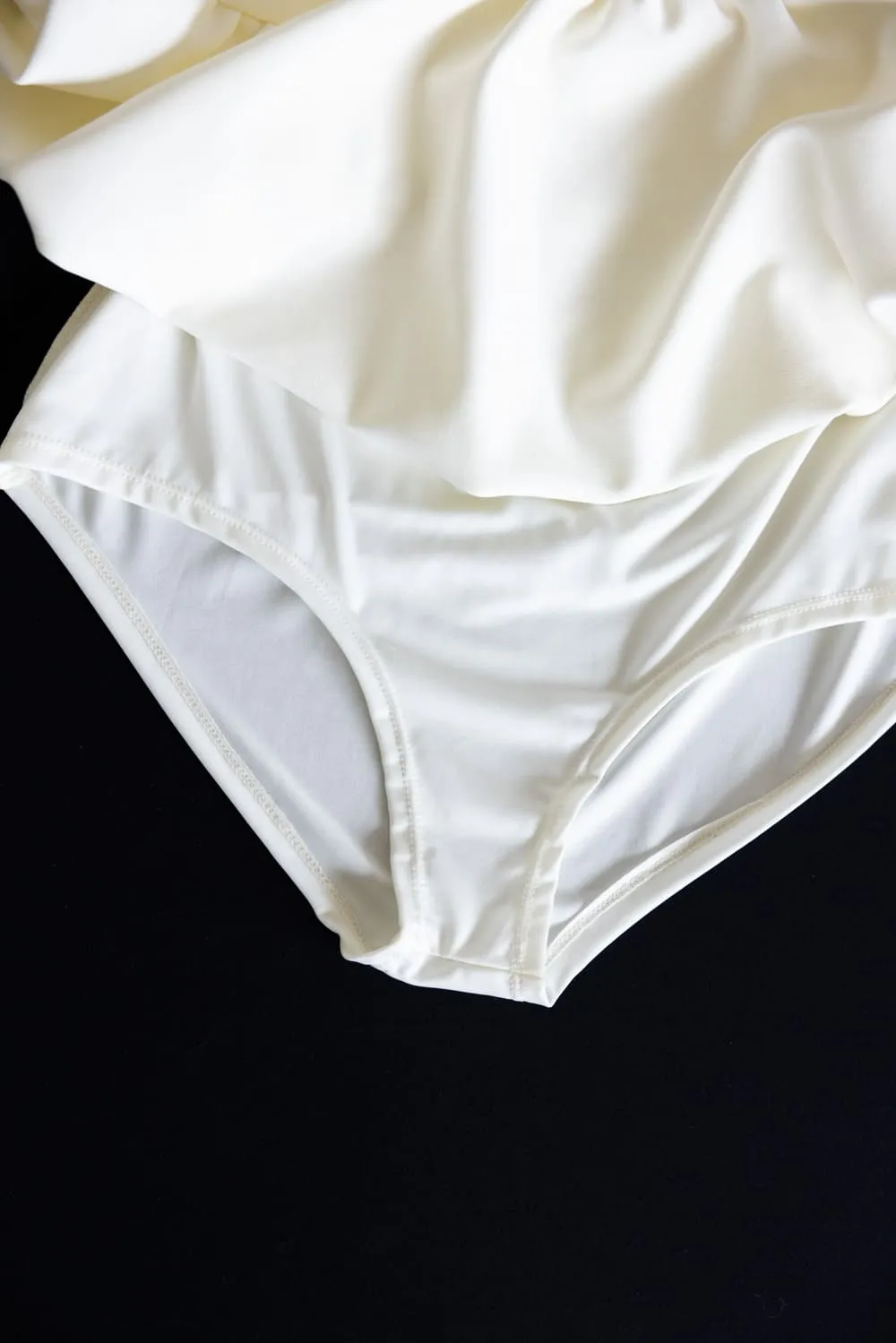 Scuba Knit Bubble Mini Skirt for Women in White | SCU712-WHITE