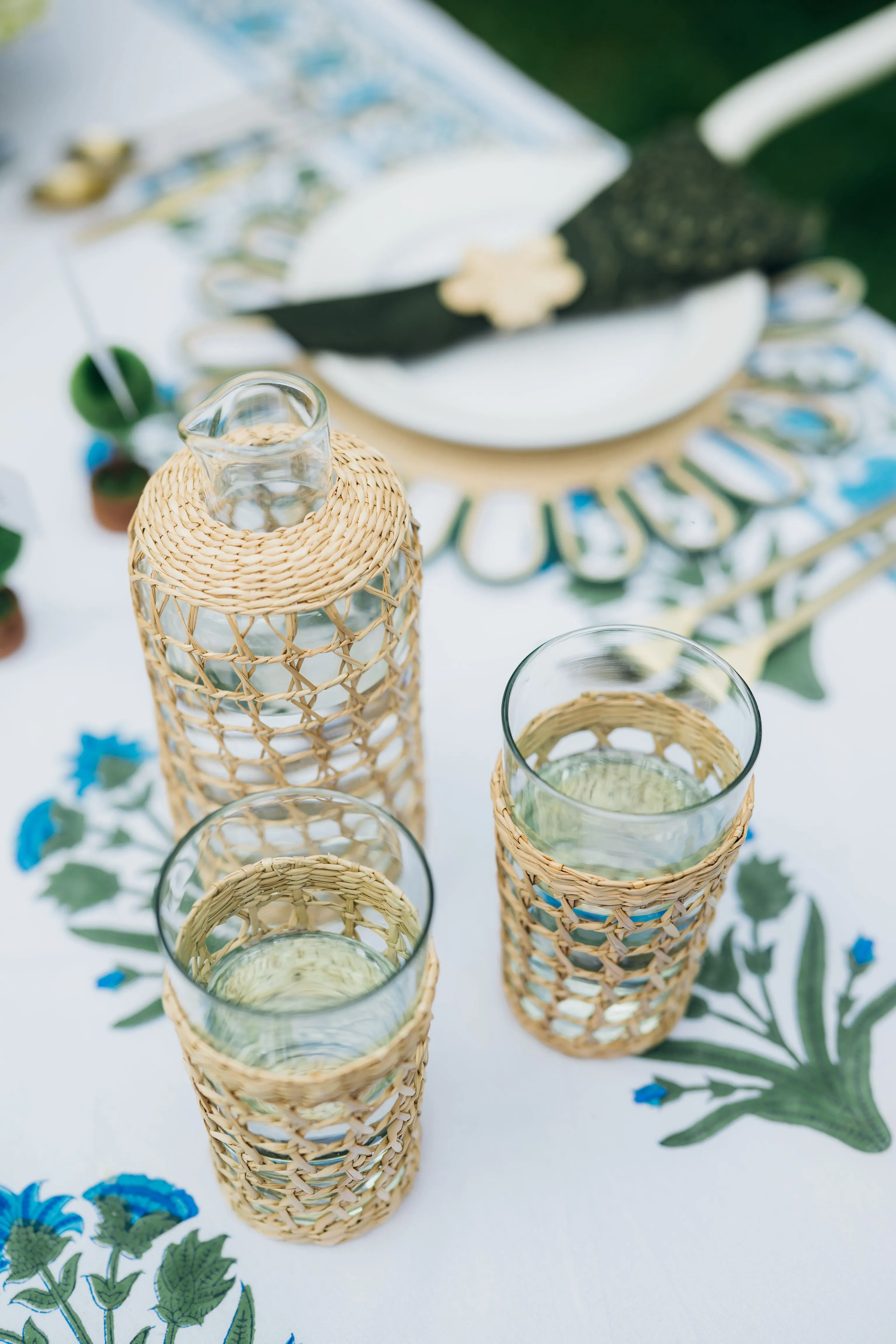 Seagrass Cage Highball Set of 6