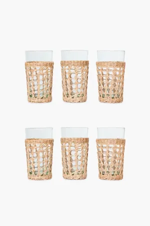 Seagrass Cage Highball Set of 6