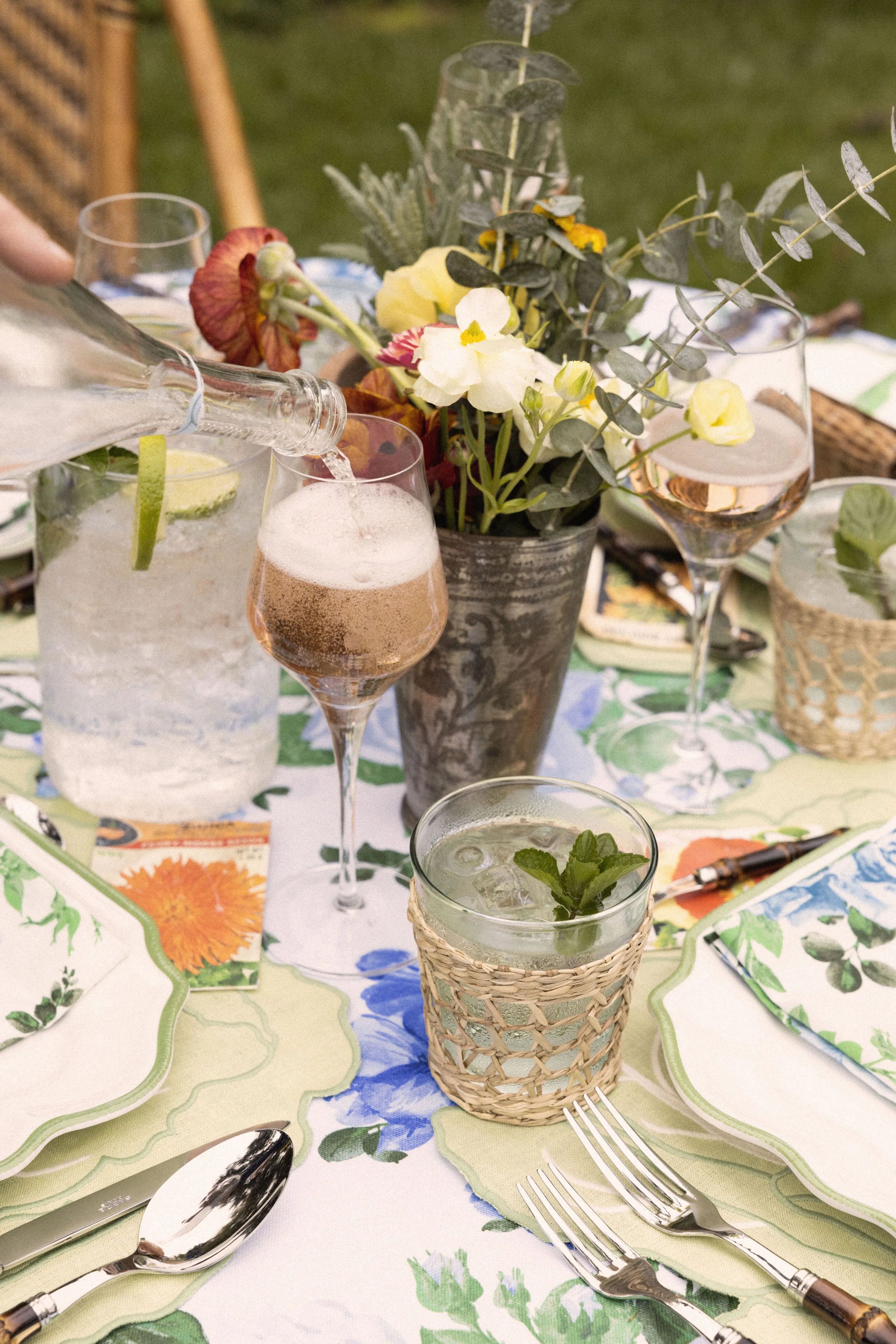Seagrass Cage Wide Tumbler Set of 6