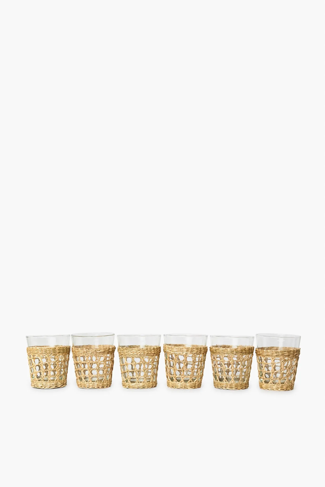 Seagrass Cage Wide Tumbler Set of 6