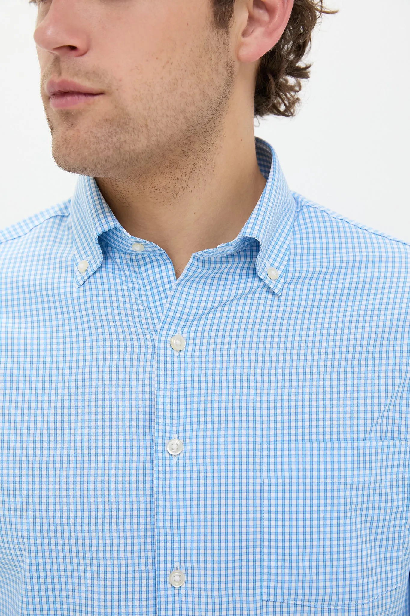 Seaport Blue Derwent Performance Twill Sport Shirt