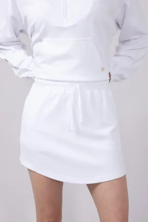 Simply Southern Modal Knit Athletic Skort for Women in White | PP-0125-SKORT-ATHL-WHITE
