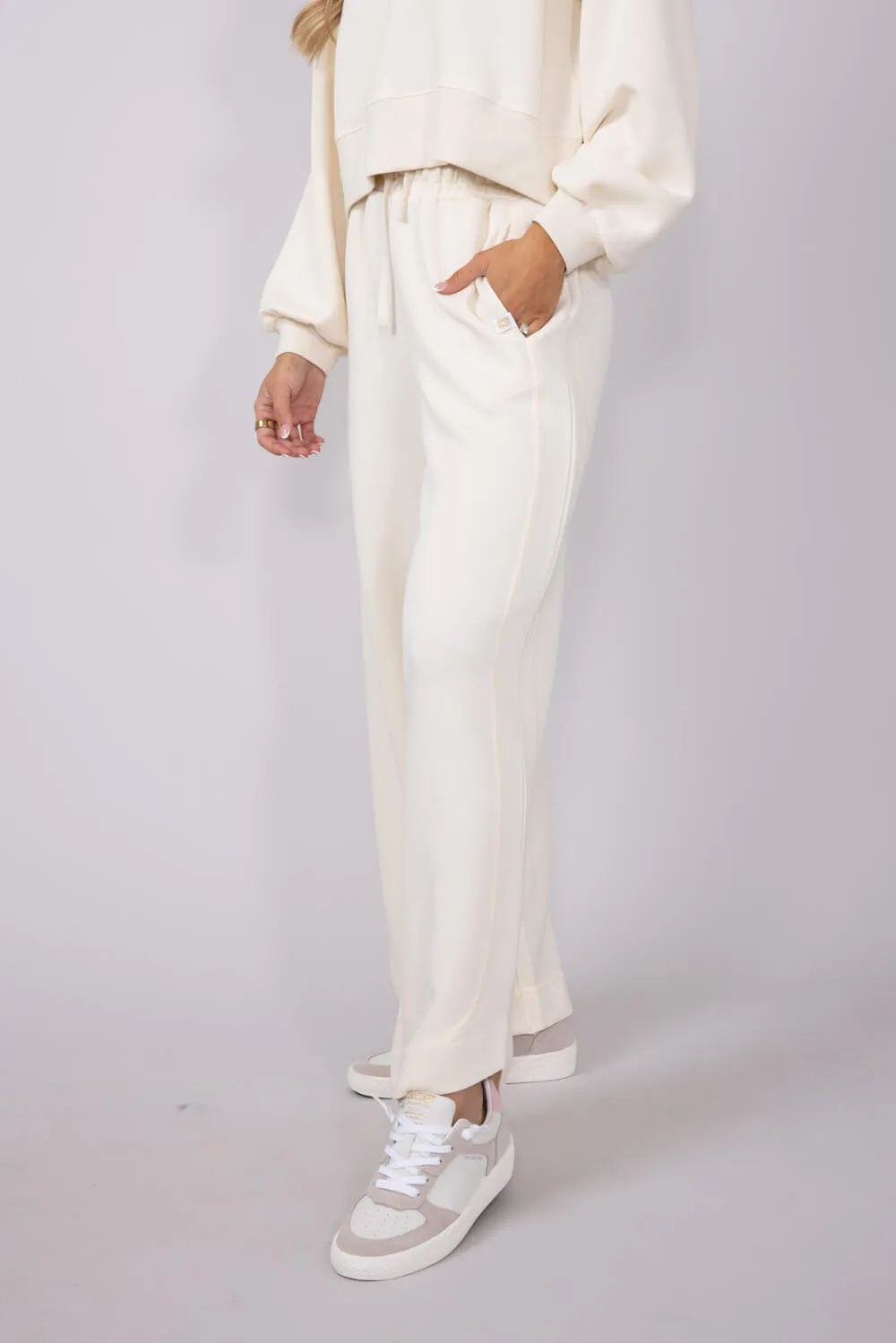 Simply Southern Modal Knit Sloan Pants for Women in Off White | PP-0125-PANT-SLOAN-OFFWHITE