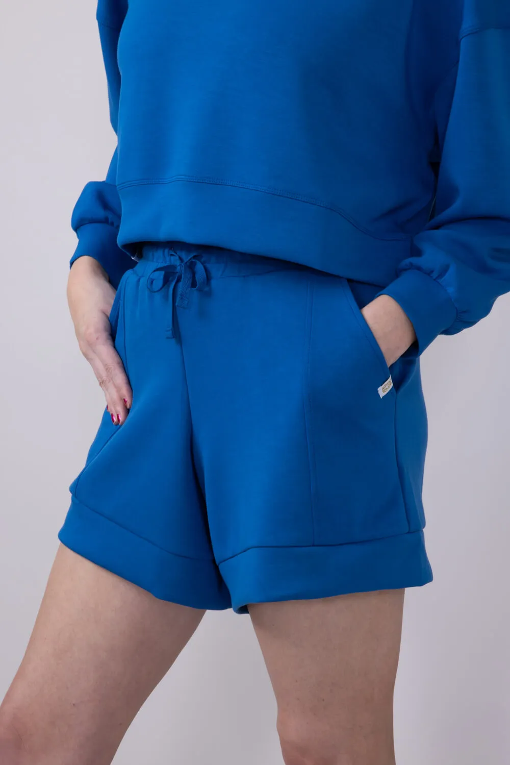Simply Southern Sophie Modal Knit Shorts for Women in Royal Blue | PP-0125-SHORT-SOPHIE-ROYAL