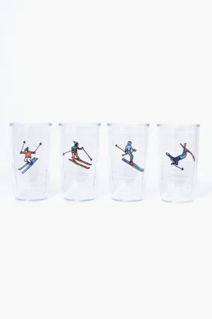 Skiers Tumblers Set of 4
