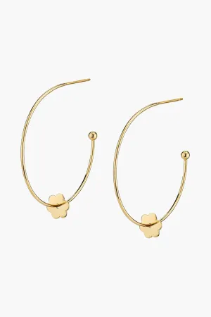 Small Flower Hoop-La Earrings