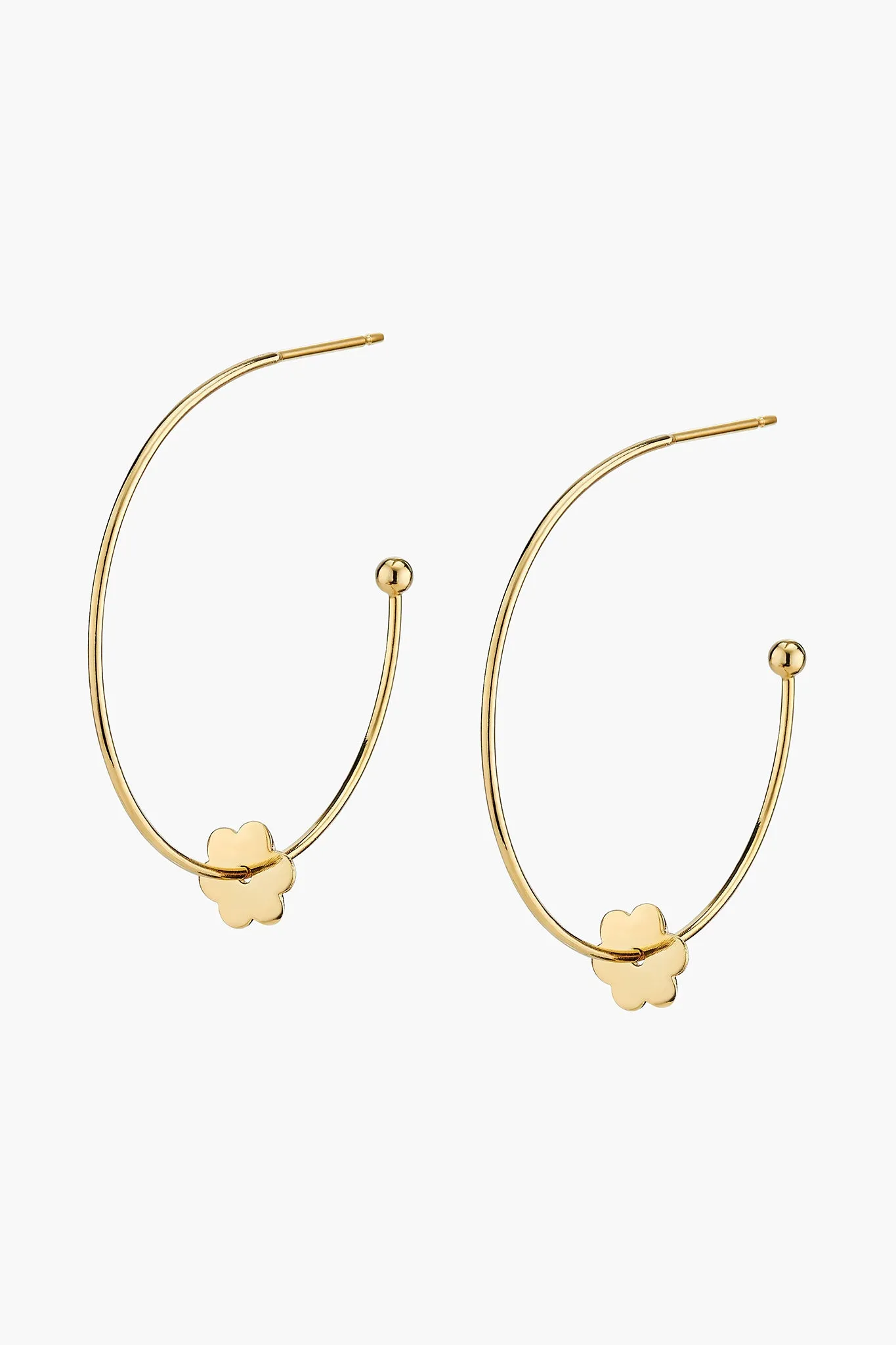 Small Flower Hoop-La Earrings