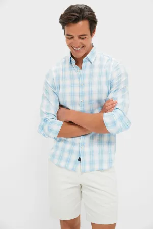 Summer Sky Plaid Movement Monterrey Shirt