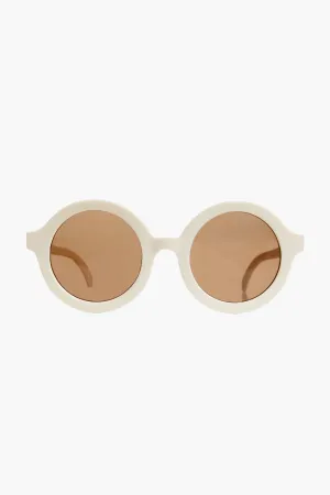 Sweet Cream Euro Round Sunglasses