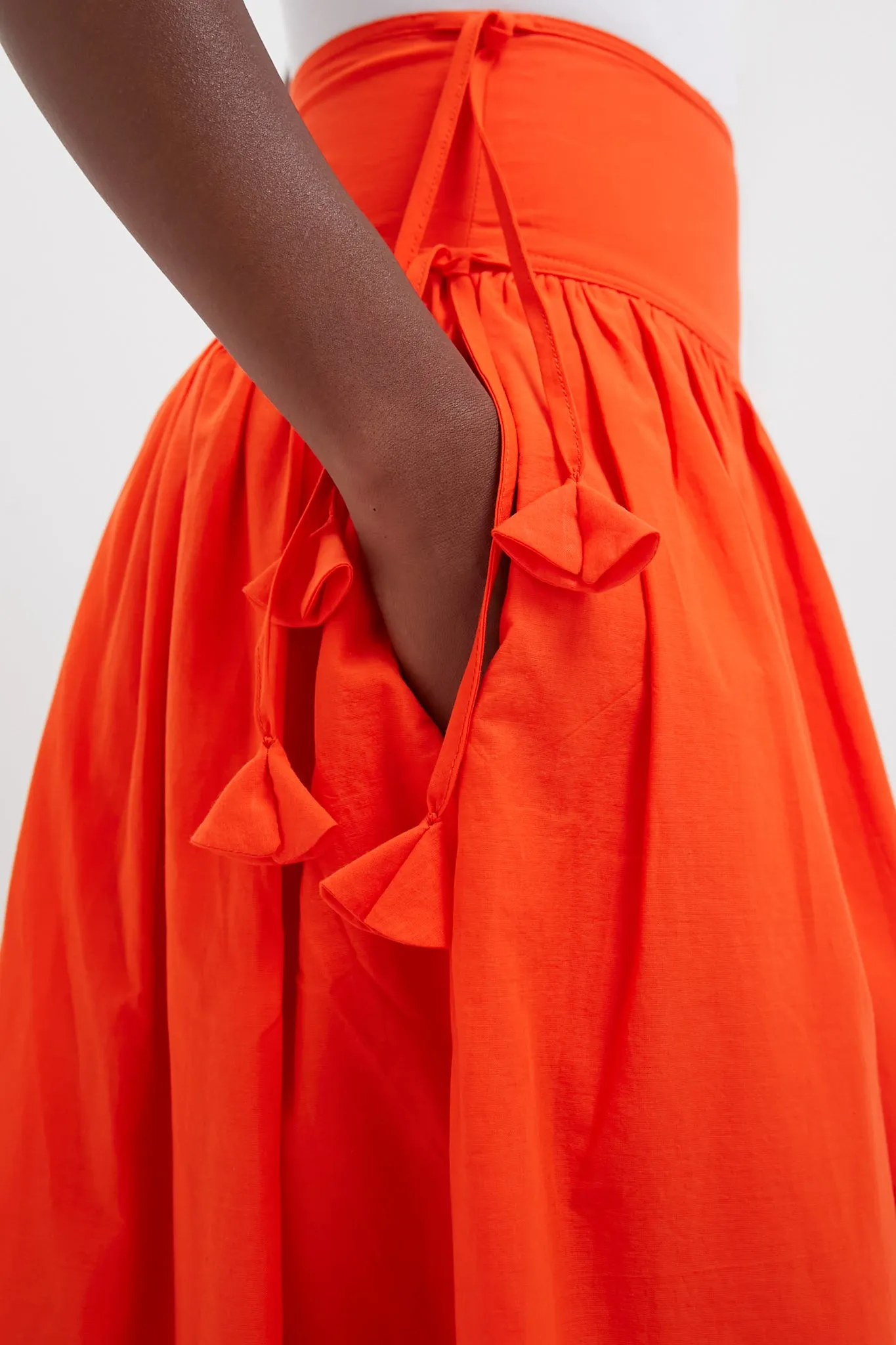 Tangerine Tango Embroidery Nathalie Skirt