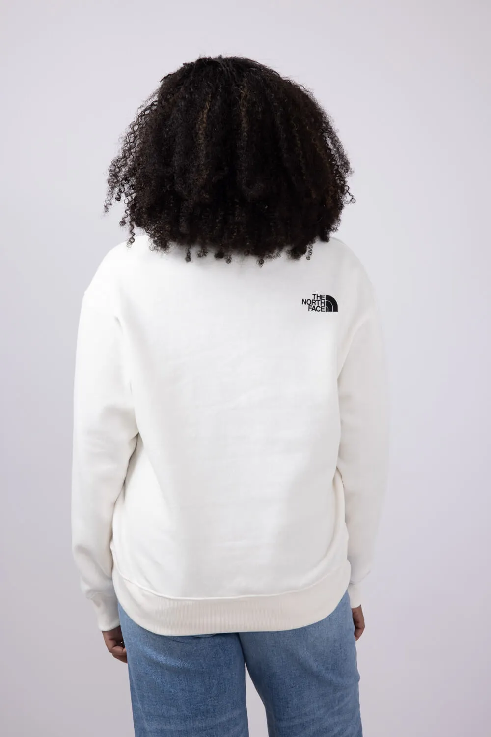 The North Face Box Half Dome Quarter Zip for Women in White Dune | NF0A8B7V-QLI
