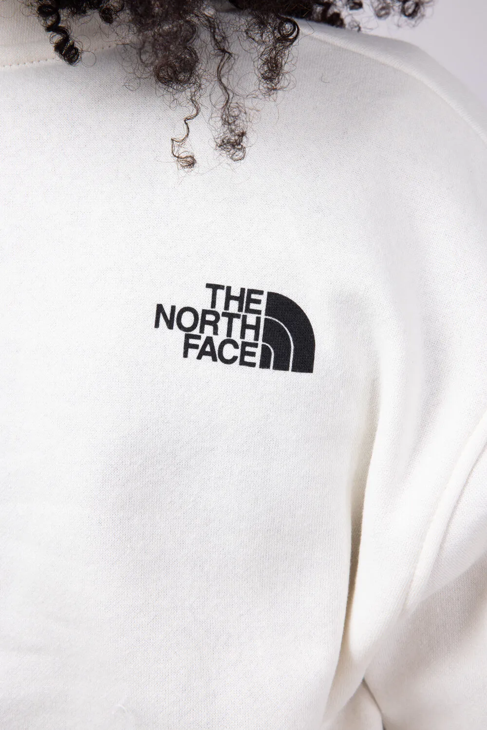 The North Face Box Half Dome Quarter Zip for Women in White Dune | NF0A8B7V-QLI