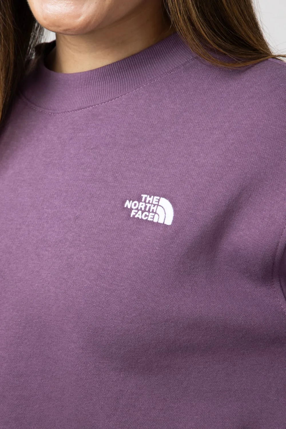 The North Face Evolution Fleece Sweatshirt for Women in Midnight Mauve | NF0A88ZX-1NI