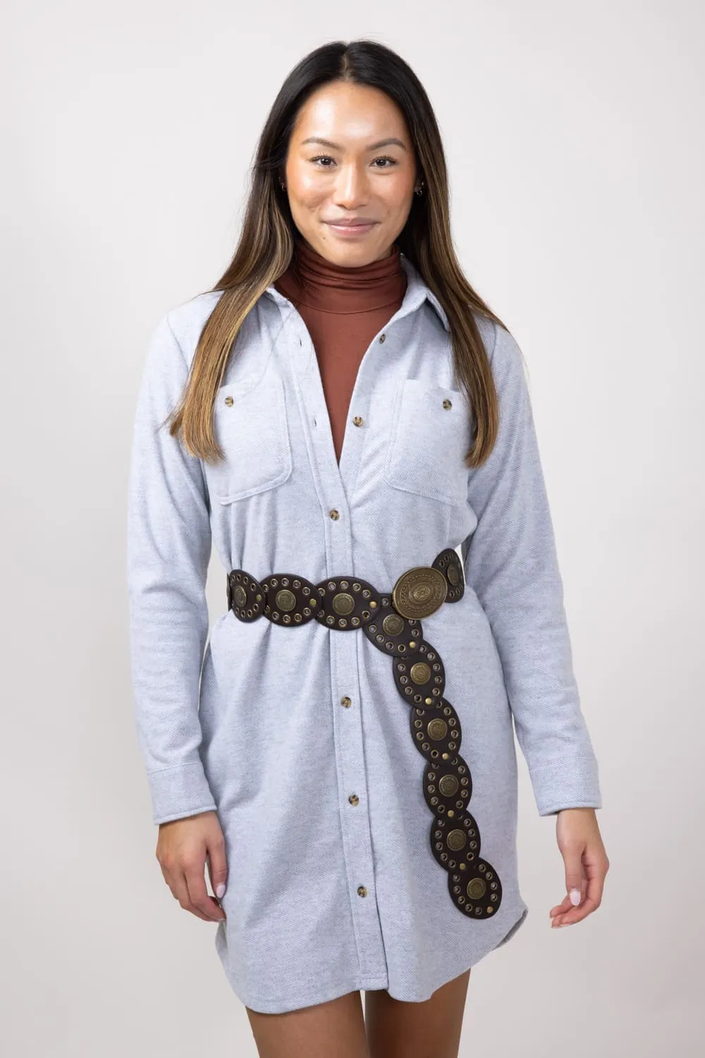 Thread & Supply Leslie Dress for Women in Grey Heather | D1268BTKTS-GREYHEATHER