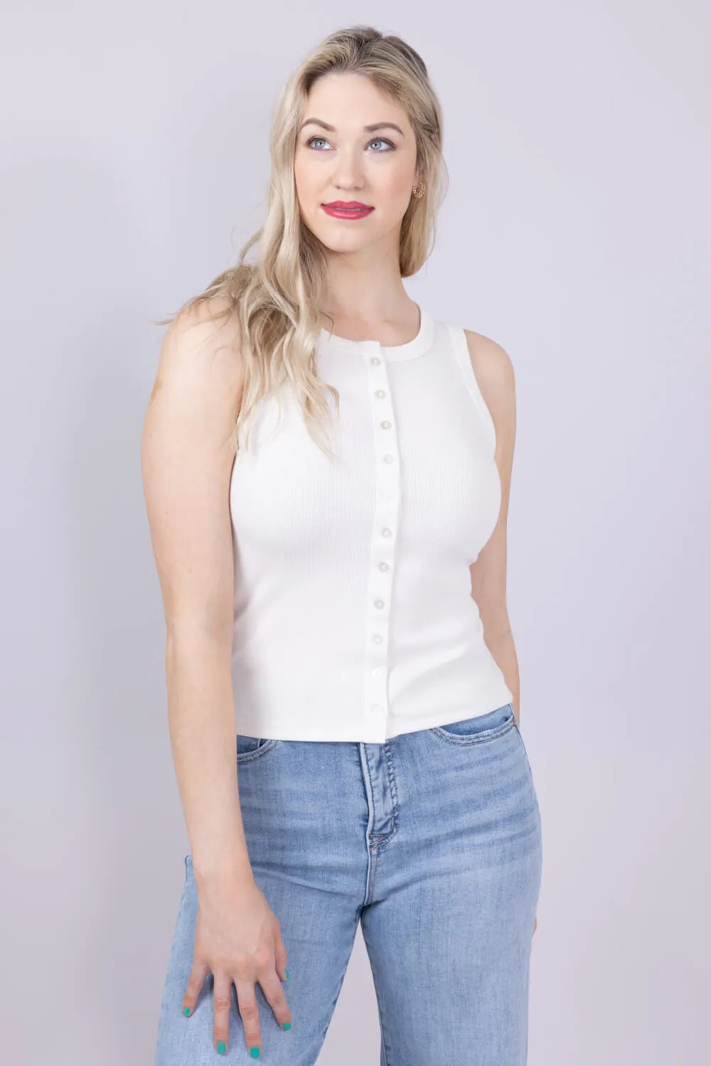 Thread & Supply Luella Tank Top for Women in Ivory | T4600BRTS-IVORY