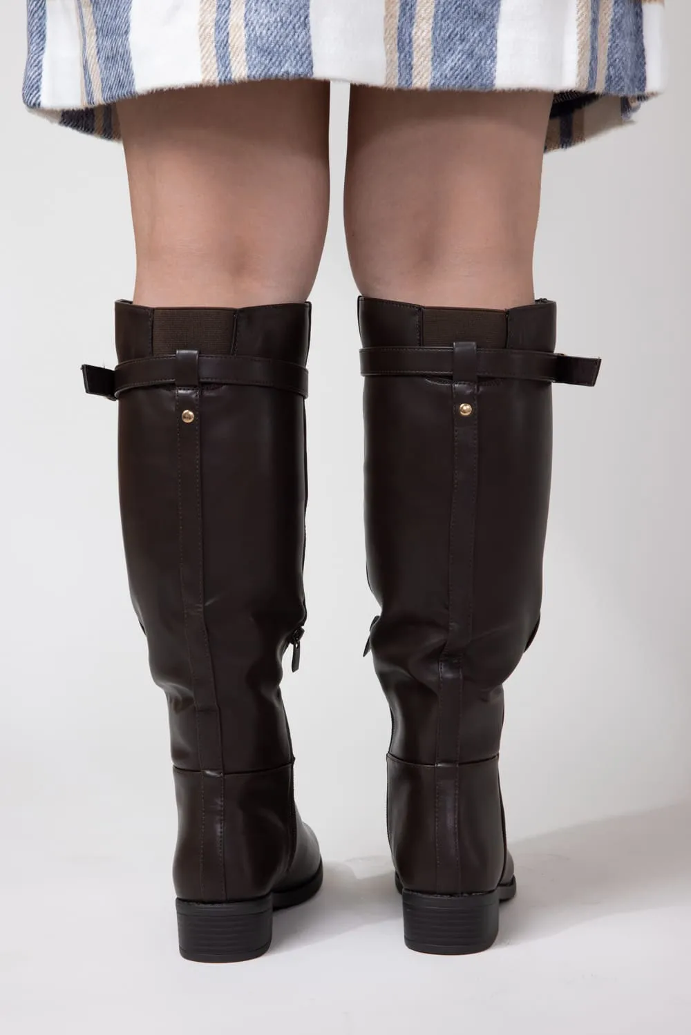 Top Moda Alana Tall Boots for Women in Brown | ALANA-90 BROWN