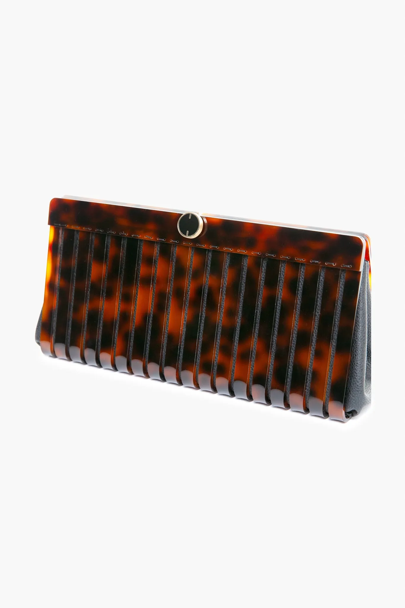 Tortoise Iris Clutch