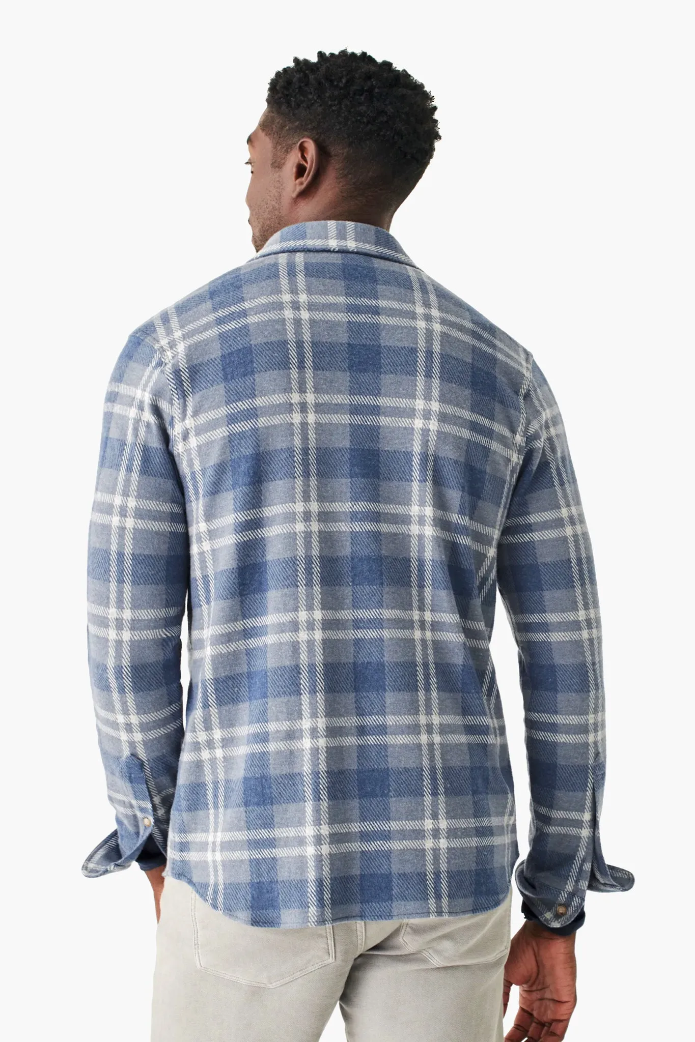 Vintage Blue Plaid Legend Sweater Shirt