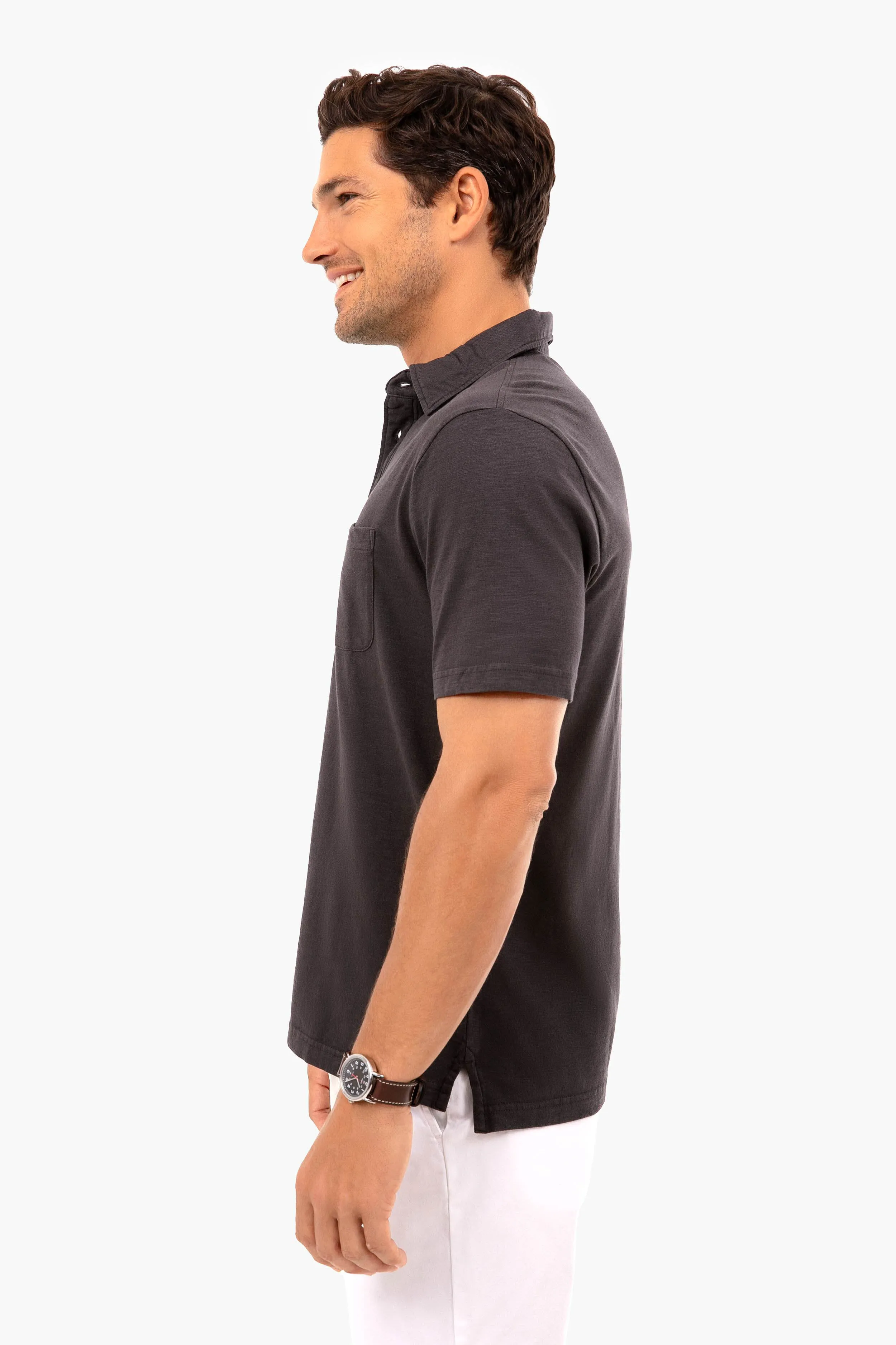 Washed Black Sunwashed Polo