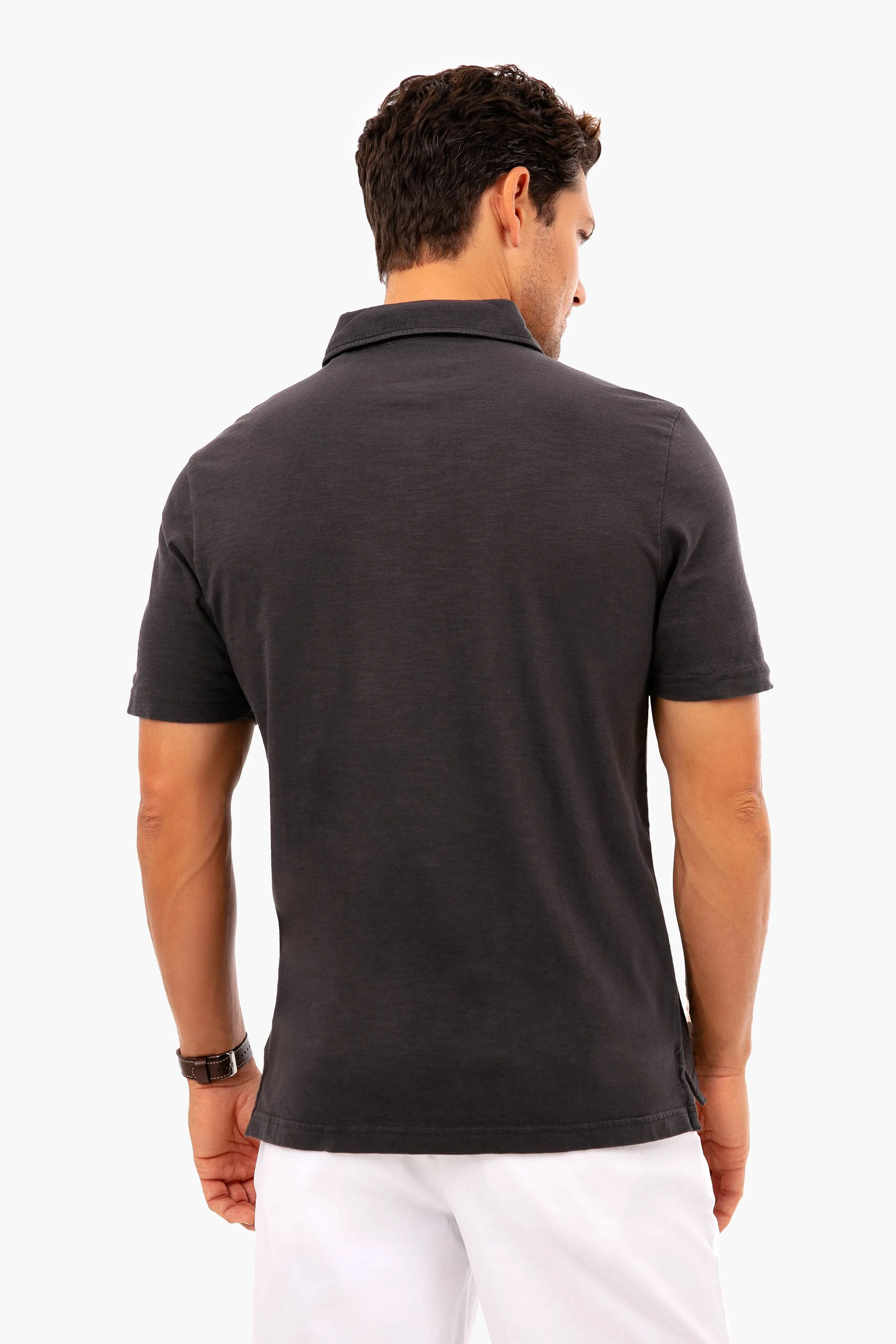 Washed Black Sunwashed Polo
