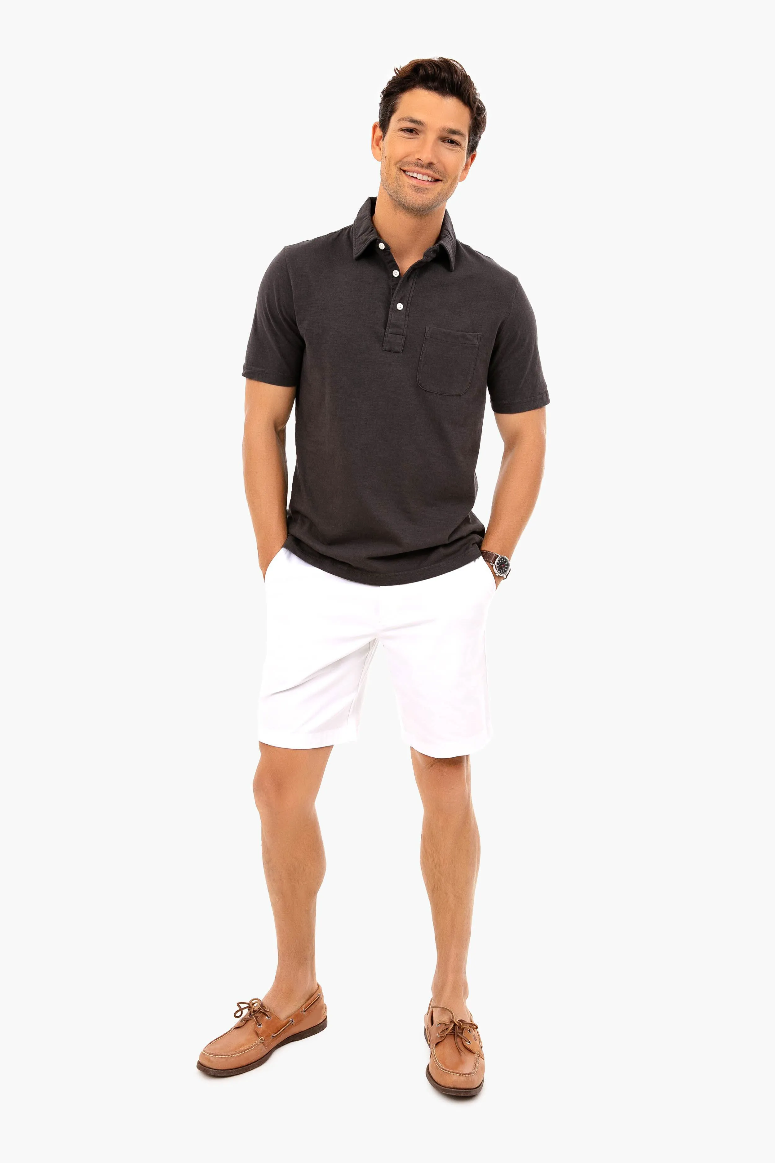 Washed Black Sunwashed Polo