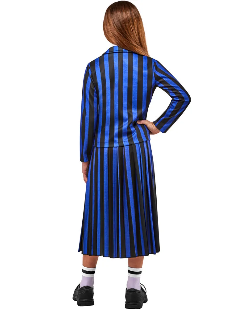 Wednesday Nevermore Academy Blue Enid Deluxe Girls Costume
