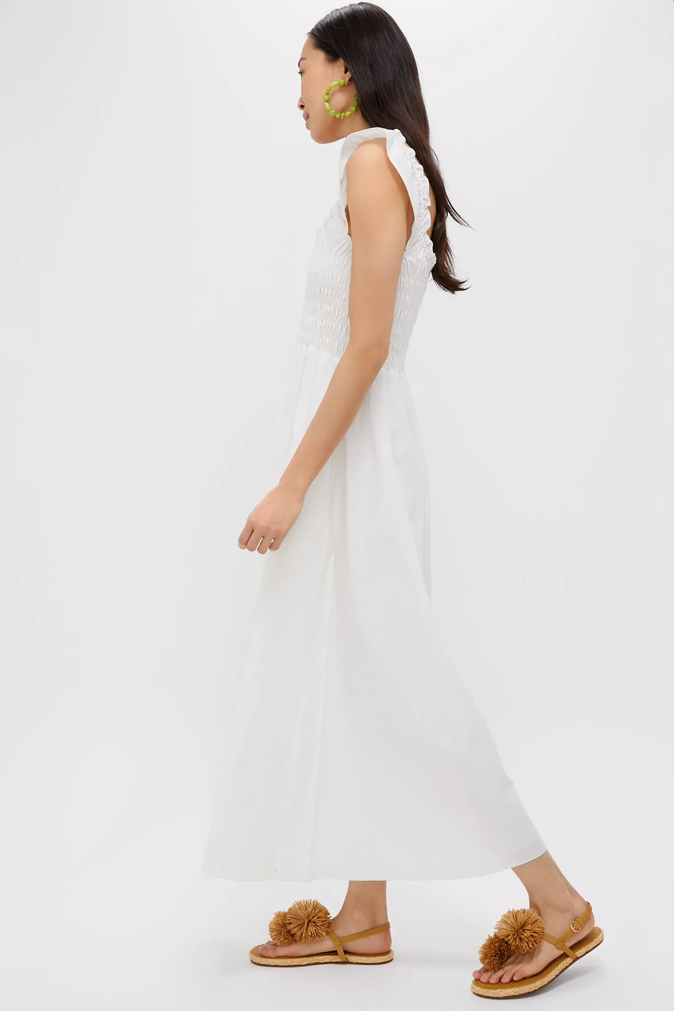 White Eudora Midi Dress