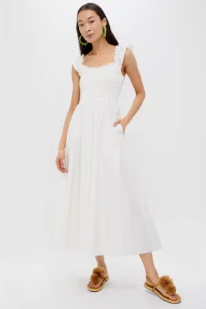 White Eudora Midi Dress
