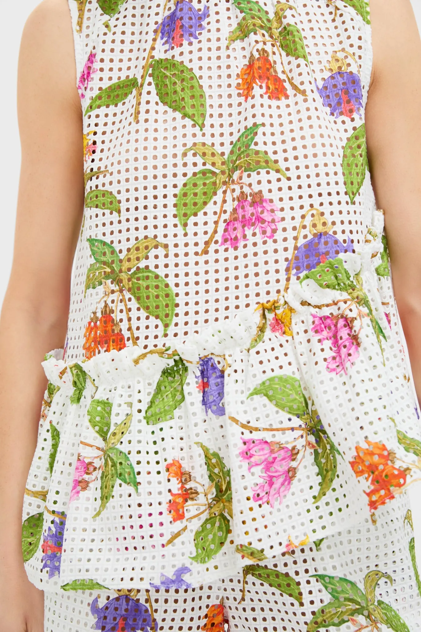White Magnifica Alora Anglaise Top