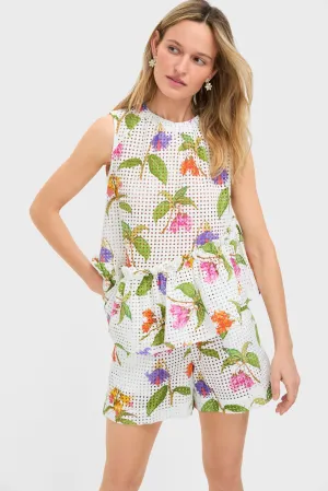 White Magnifica Alora Anglaise Top