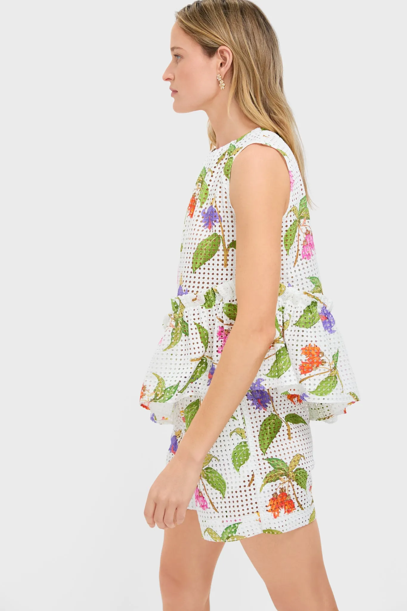 White Magnifica Alora Anglaise Top