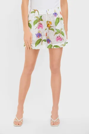 White Magnifica Bizzy Anglaise Shorts