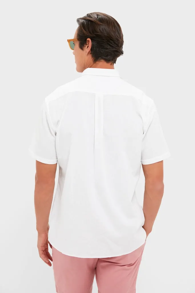 White Nelson Short Sleeve Summer Fit Shirt