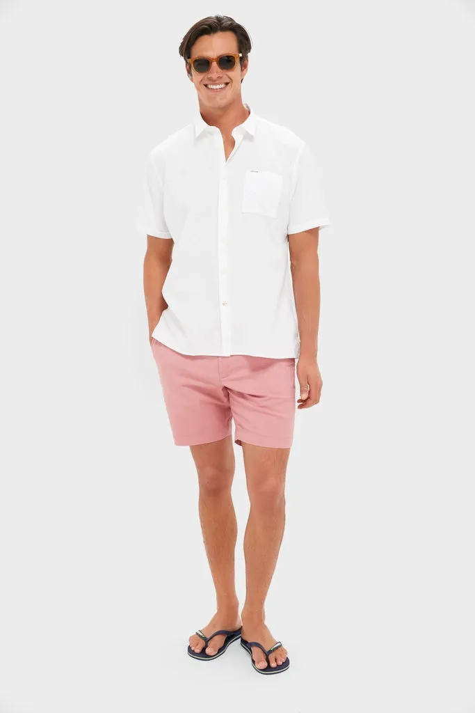 White Nelson Short Sleeve Summer Fit Shirt