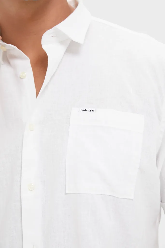 White Nelson Short Sleeve Summer Fit Shirt